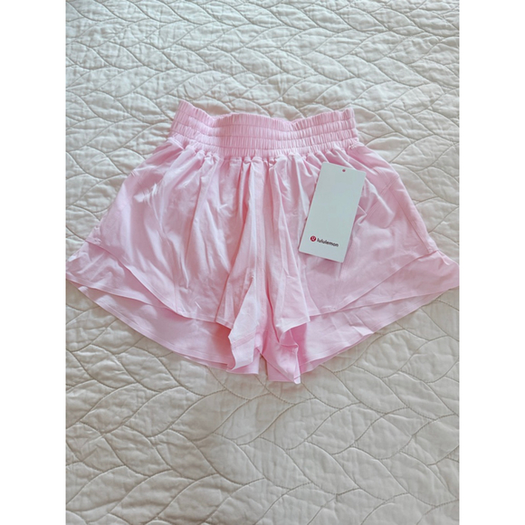 Lululemon Pants - Women's Lululemon Pink Shake It Out High-Rise Run Shorts S
